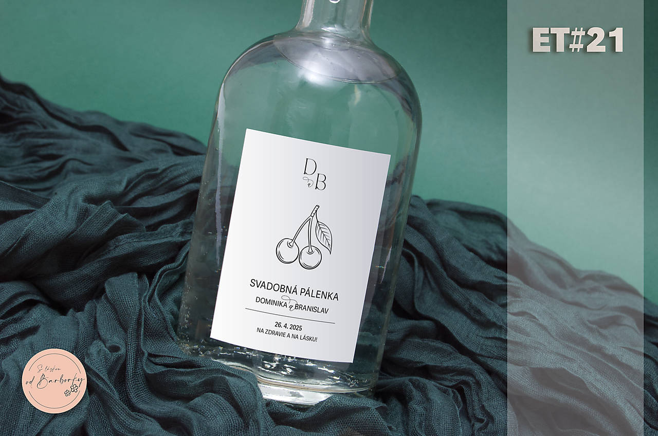 Lepiaca etiketa na čerešňovicu ET#21