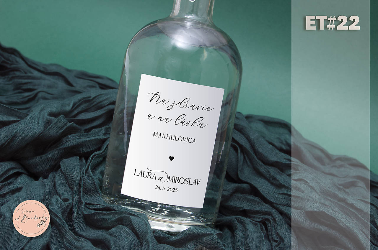 Lepiaca etiketa na alkohol ET#22