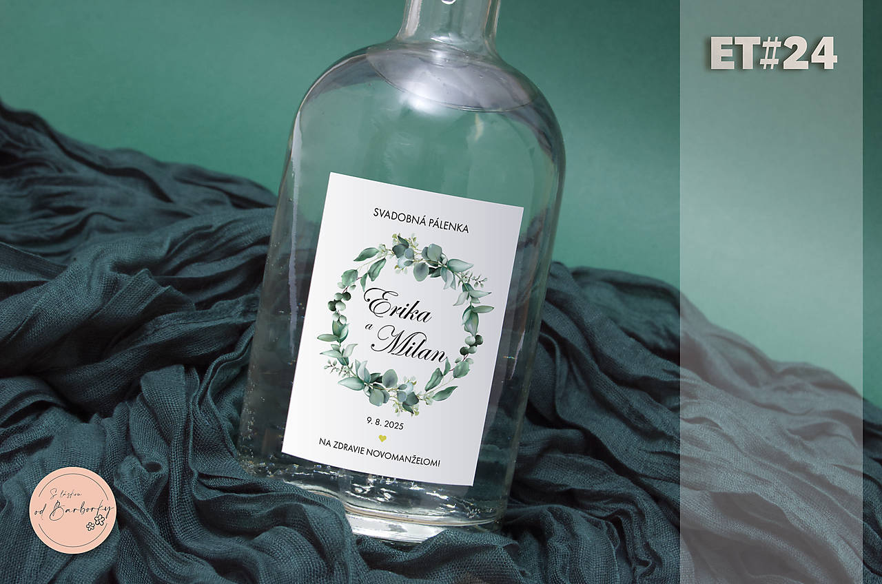 Lepiaca etiketa na alkohol ET#24