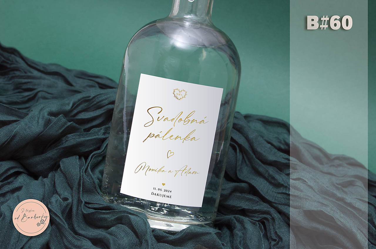 Lepiaca etiketa na alkohol B#60