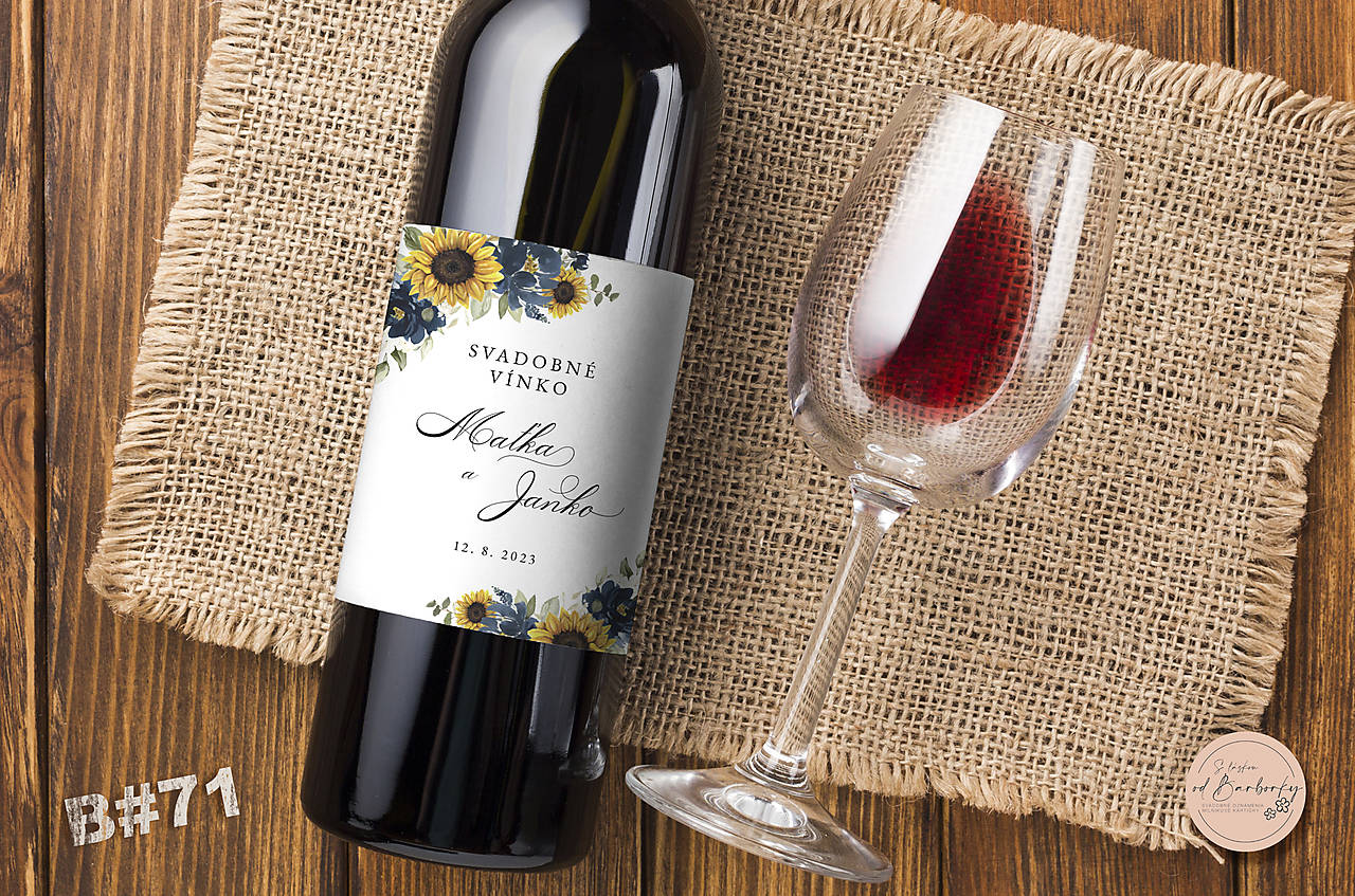 Lepiaca etiketa na alkohol B#71