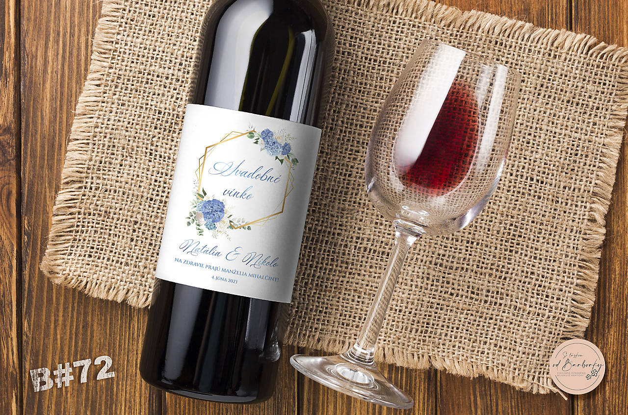 Lepiaca etiketa na alkohol B#72