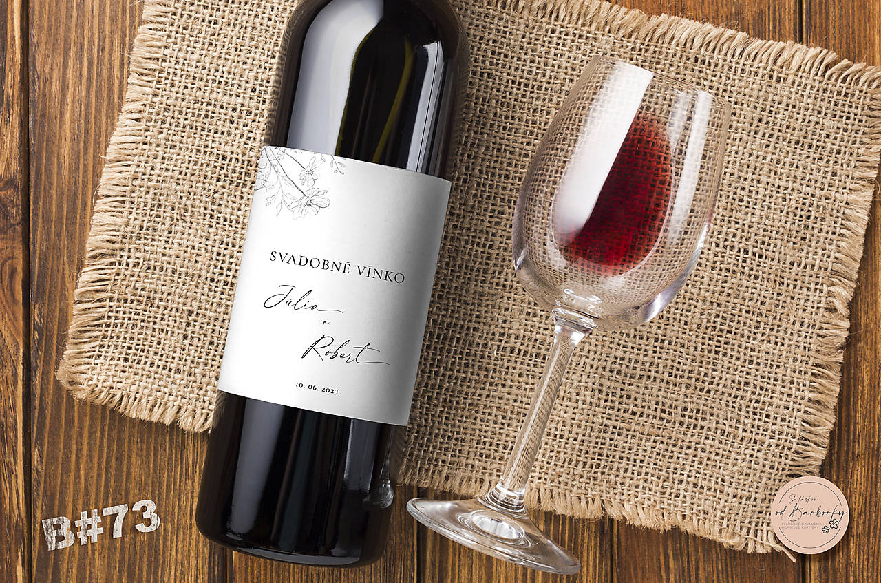 Lepiaca etiketa na alkohol B#73