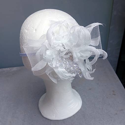 Ozdoby do vlasov - Fascinator Vintage - 17702645_