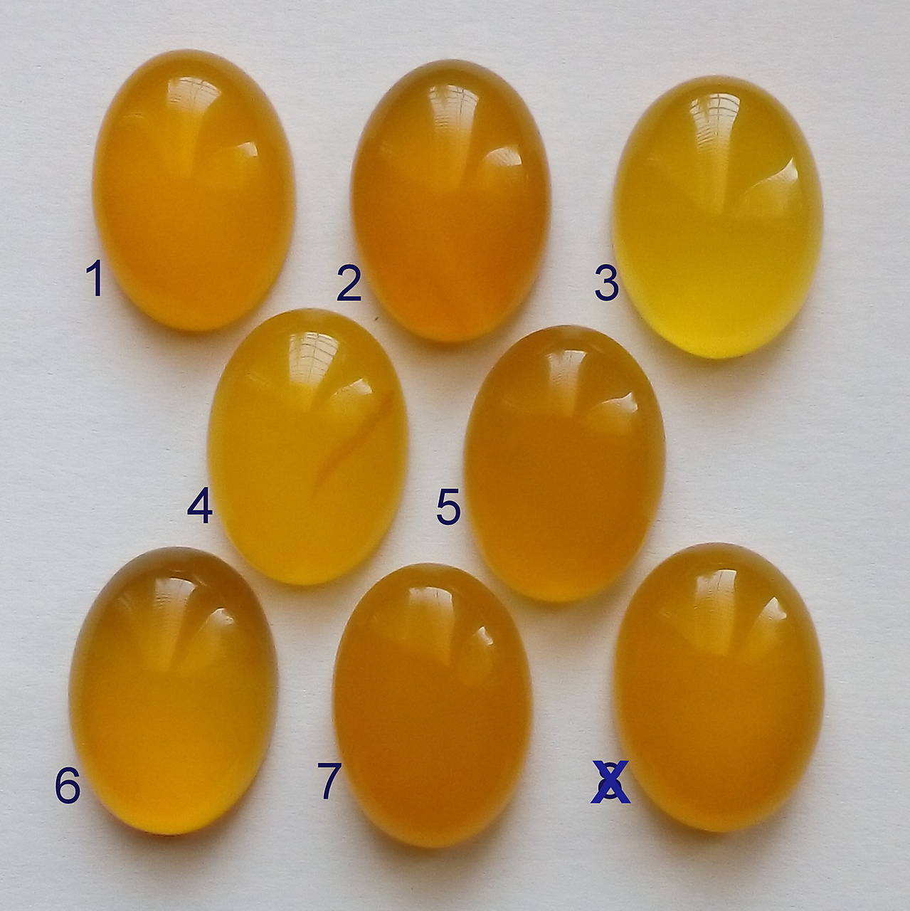 Achát kabošon 18x13mm-1ks (žltá)