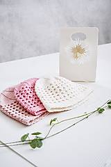 Detské čiapky - Letná pletená čiapka pre bábätko - ružové odtiene - 17701600_