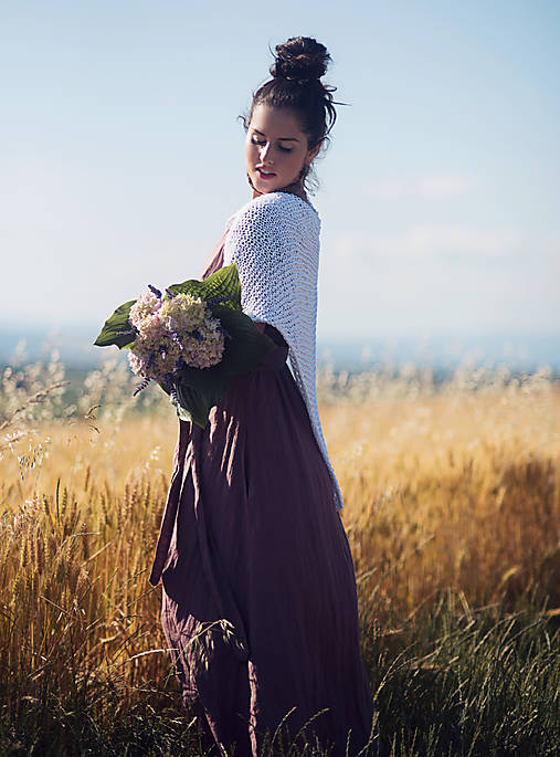 Šatky - Pléd Elizabeth Bennet - Bílý - 17702170_