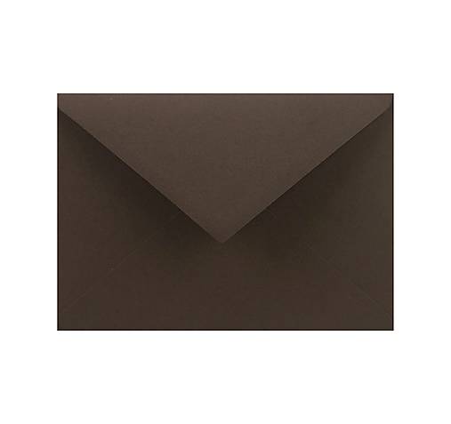 Papiernictvo - Obálka cacao tmavo hnedá 115g C6 - 17703506_