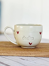 Nádoby - Love - šálka cappuccino dedko (200ml, s uškom) - 17703831_