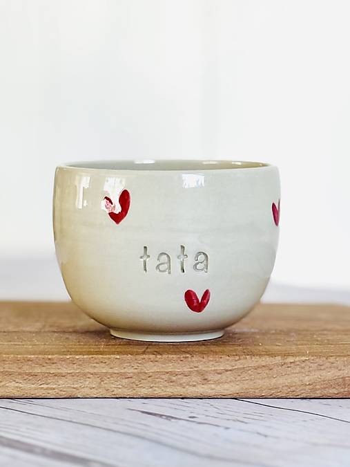 Love - pohárik cappuccino tata (200ml, bez uška)