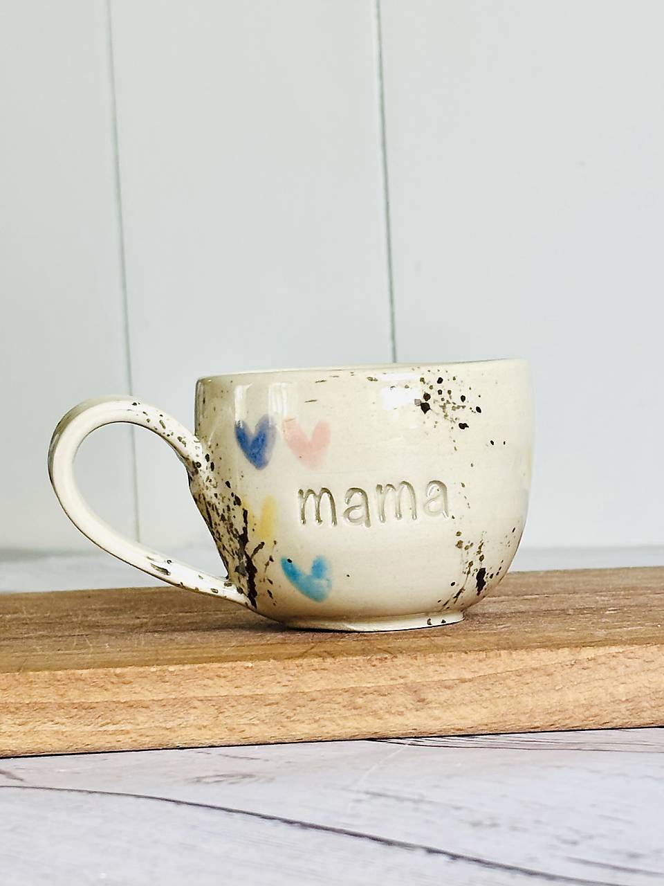 Srdiečka - šálka espresso mama (100ml, s uškom)