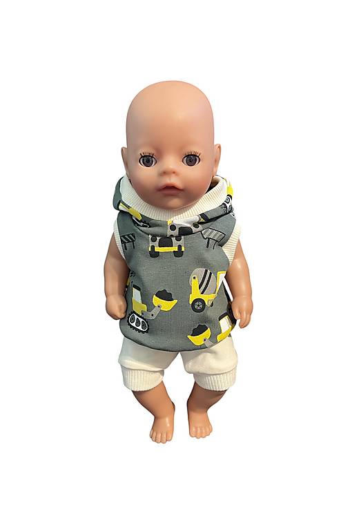Hračky - Letný set pre bábiku BABY BORN - 36 cm, bager - 17704480_