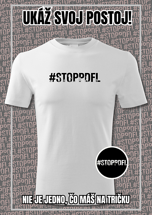 #stoppdfl + nálepka na auto