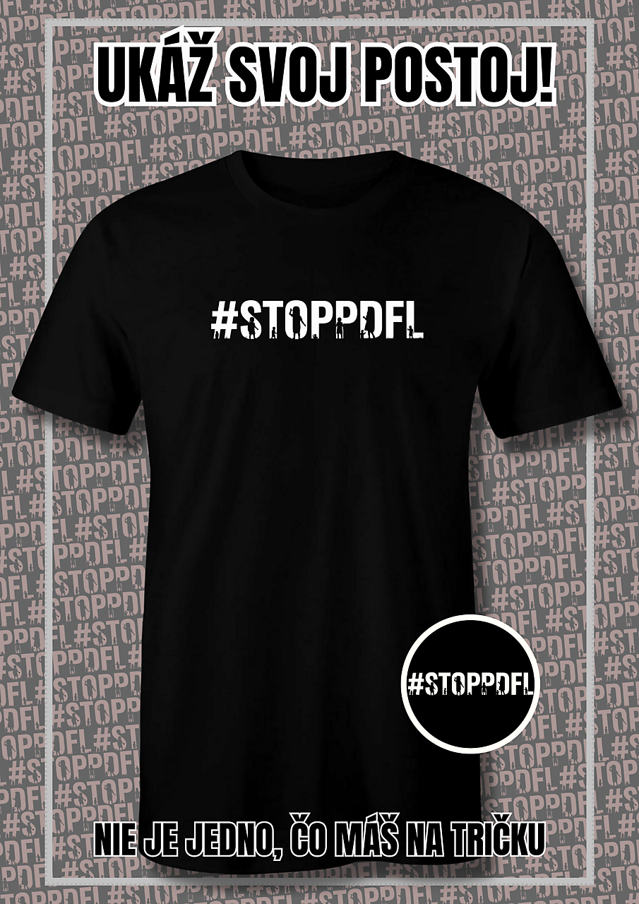 #stoppdfl + nálepka na auto