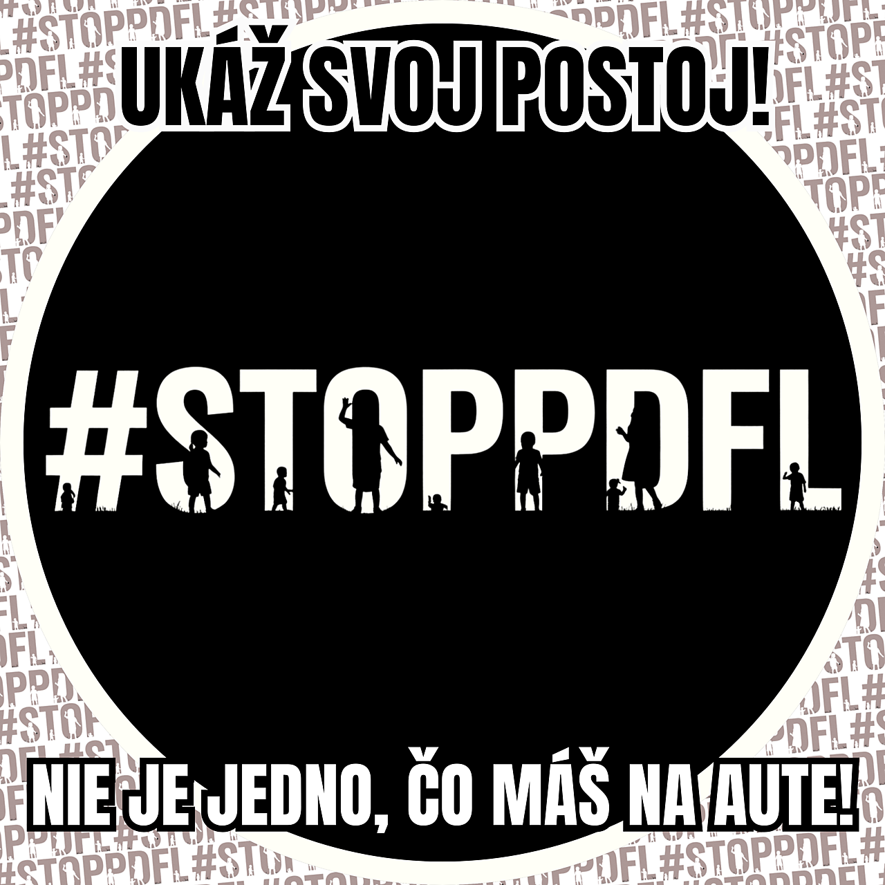 5 ks nálepiek na auto #stoppdfl