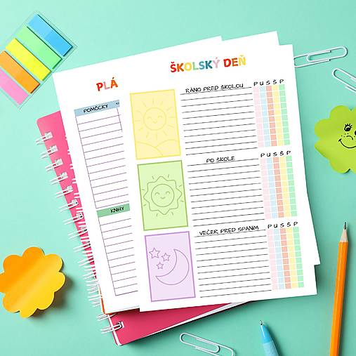 Papiernictvo - Školský plánovač diár pre deti PDF - 17703319_