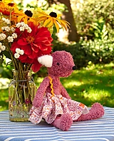  - ružová slečna "Pupy" v sukničke z mušelínu - 17706027_