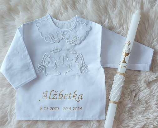 Detské oblečenie - Košieľky na krst - 17707173_