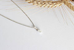 Náhrdelníky - Retiazka s perlou  - 17706302_