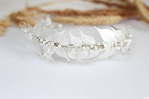 Svadobná čelenka Júlia