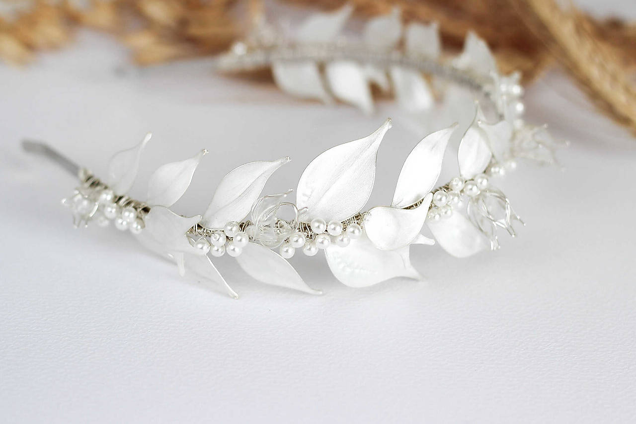 Svadobná čelenka Júlia