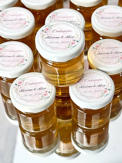 Darčeky pre svadobčanov - Minimalistické svadobné medíky - 17707588_