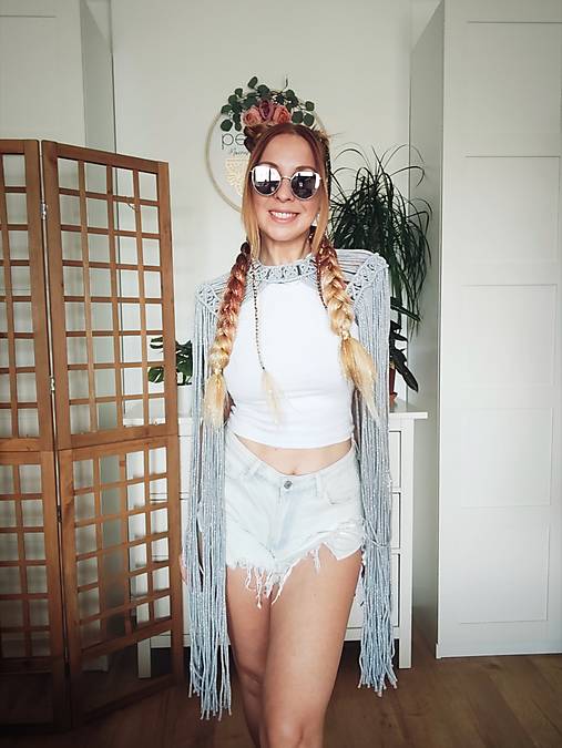 Makramé choker XXLong
