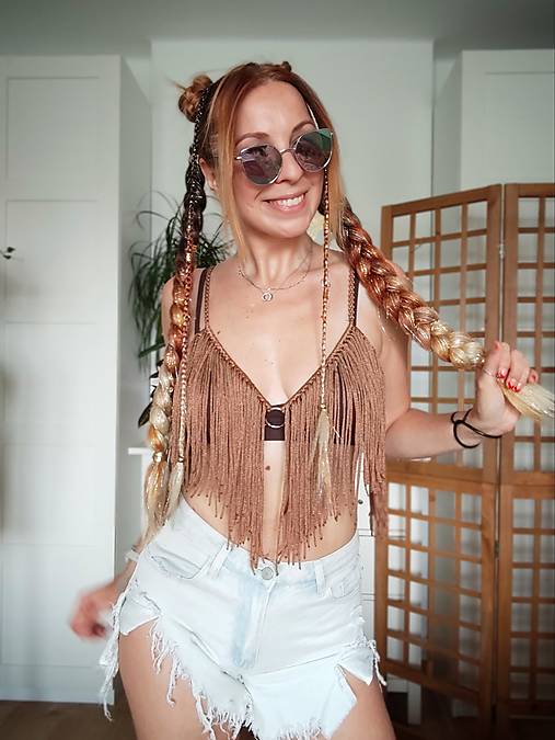 Makramé set: top + sukňa