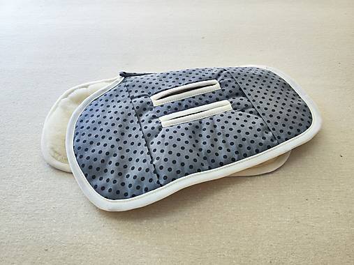 Detský textil -  Zmenšujúca vložka XL Vlnienka proti poteniu do autosedačky JOIE i spin 360 E 100% Merino top super wash Bodka   - 17708650_