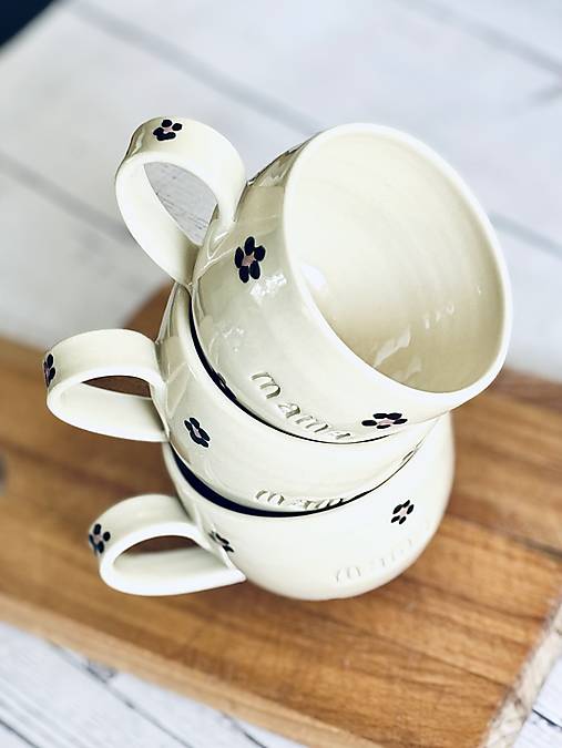 Kvet - šálka cappuccino  mama (200ml, s uškom)