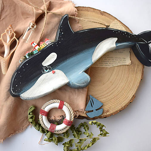 Dekorácie - Kosatka s majákom - 17709519_