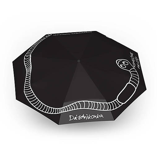 Skladací dáždnik Dáždnikovka BLACK