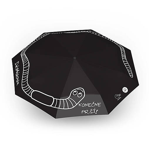 Skladací dáždnik Dáždnikovka BLACK