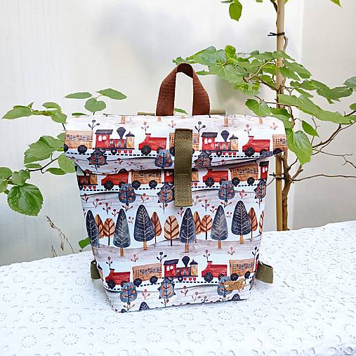 Detské doplnky - Detský batoh VLAK no.1 - 17707881_