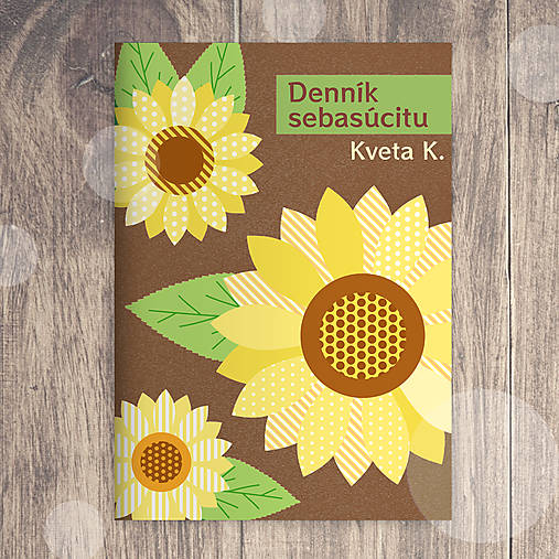 Papiernictvo - Denník sebasúcitu floral with leaves - 17708008_