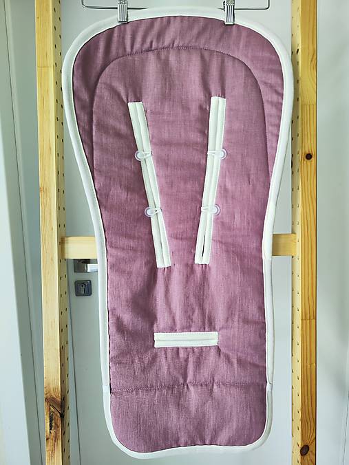 Detský textil - VLNIENKA podložka do kočíka THULE  Urban Glide 2 100% MERINO TOP SUPER WASH  100% ľan fialový  - 17710615_