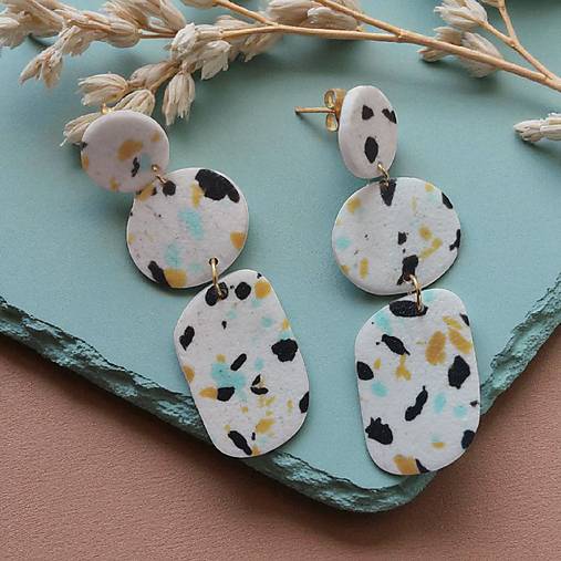 Náušnice - Terrazzo - 17710858_