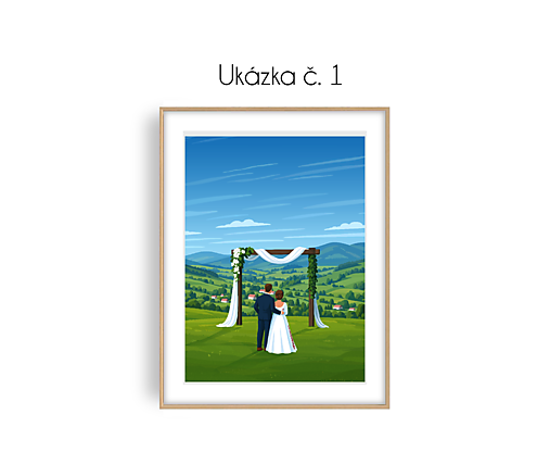 Svatební ilustrace na zakázku