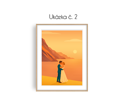 Svatební ilustrace na zakázku