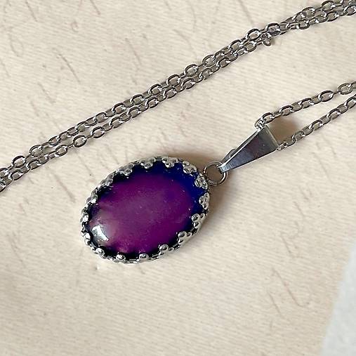 Mood Color Changing Steel Necklace / Náhrdelník meniaci farbu podľa nálady - oceľ E004