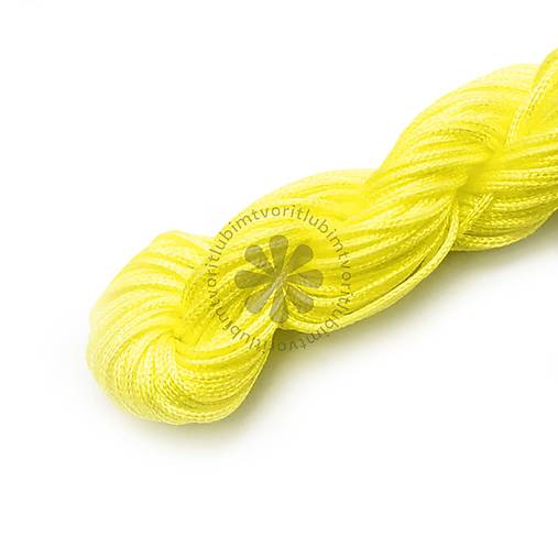 Galantéria - (3685) Nylónová šnúrka, 1 mm - 24 metrov - 17712673_