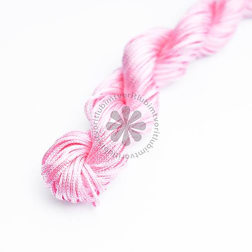 Galantéria - (3706) Nylónová šnúrka, 1 mm - 24 metrov - 17712691_