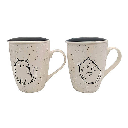 Bylinný hrnček Cats - Ležiaca mačička 380ml