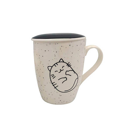 Bylinný hrnček Cats - Ležiaca mačička 380ml