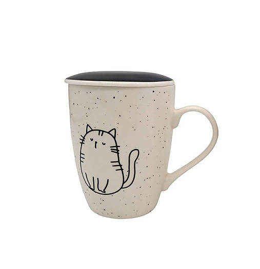 Bylinný hrnček Cats - Sediaca mačička 380ml