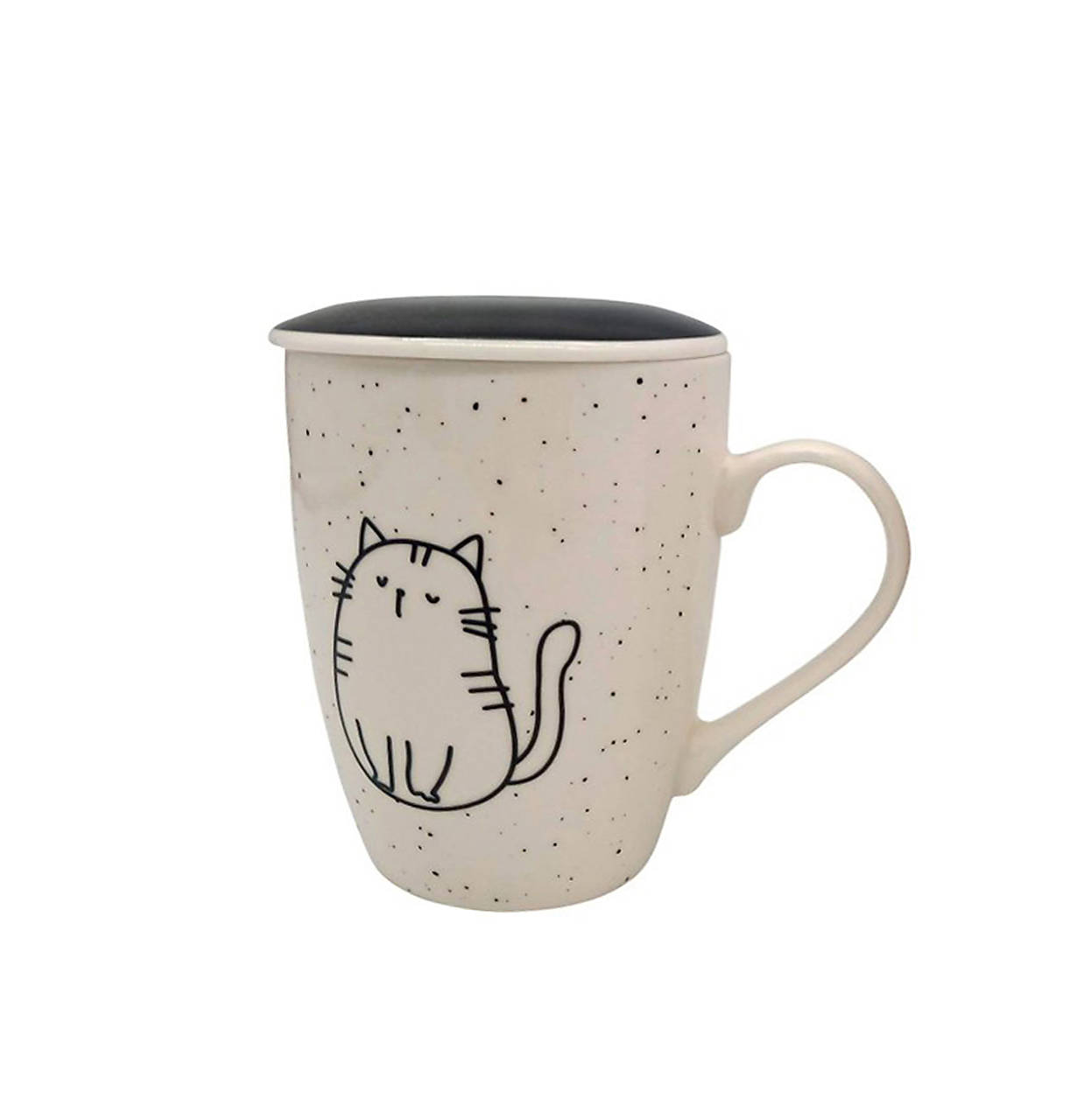 Bylinný hrnček Cats - Sediaca mačička 380ml