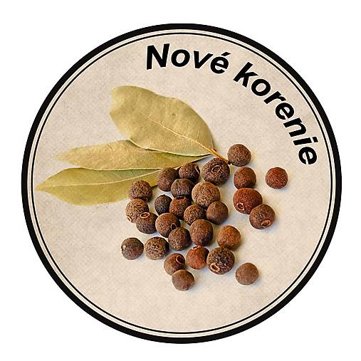 Úložné priestory & Organizácia - Etikety na koreničky 87 - Ø 6 cm - 17712785_