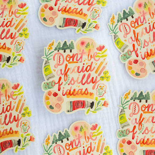 Papier - Samolepka / vodeodolná " Silly Ideas " - 17715006_