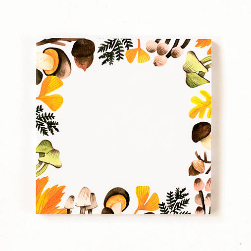 Papier - Lepiaci bloček "jeseň"  - 17715171_