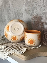 Nádoby - Keramický set so slniečkami (Miska) - 17716600_